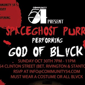 Community 54 "God Of Blvck" Halloween party - A$AP Dom, A$AP Bari Present Spaceghost Purrp