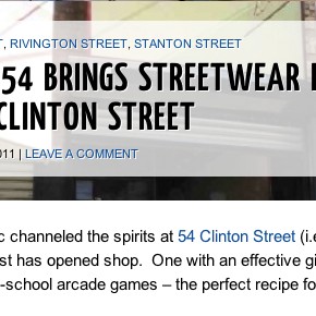Press: Bowery Boogie - Community 54 Brings Streetwear Boutique & Arcade to Clinton Street