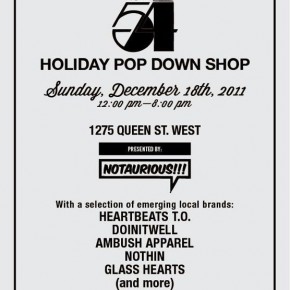 COMMUNITY 54 HOLIDAY POP-DOWN SHOP PRESENTED BY NOTAURIOUS