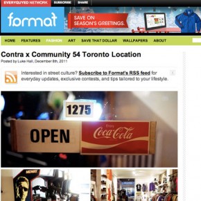 Spotted On Format Magazine: Community 54 Toronto Location