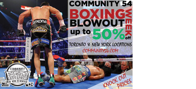 BOXING WEEK BLOWOUT SALE • UP TO 50% OFF AT TO AND NY LOCATIONS